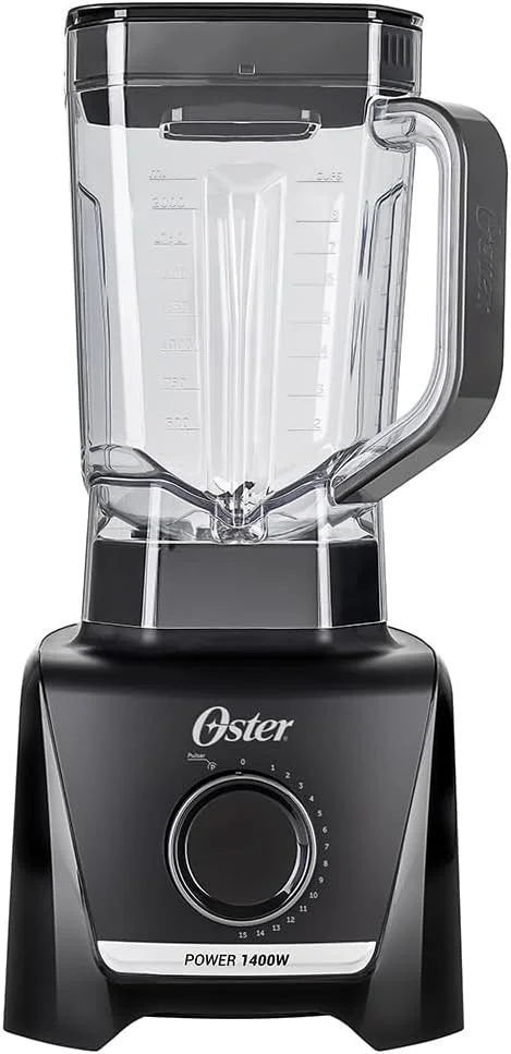 Liquidificador Oster 1400W Full Preto é bom? Vale a pena comprar na Amazon? Imagem de um liquidificador oster 1400 w full preto