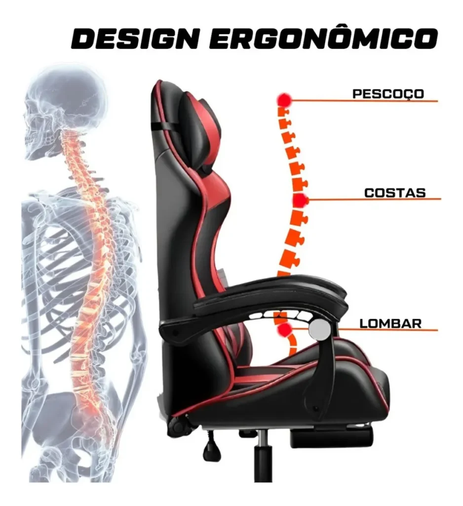 Cadeira Gamer: Para Garotas e Garotos imagem de um desenho de uma coluna e uma cadeira gamer