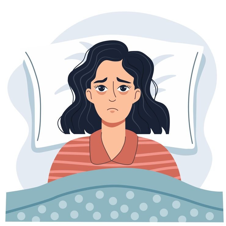 Melatonina: O que ninguém explica mulher deprimida na cama com expressao triste sofrendo de insonia 505980 3134