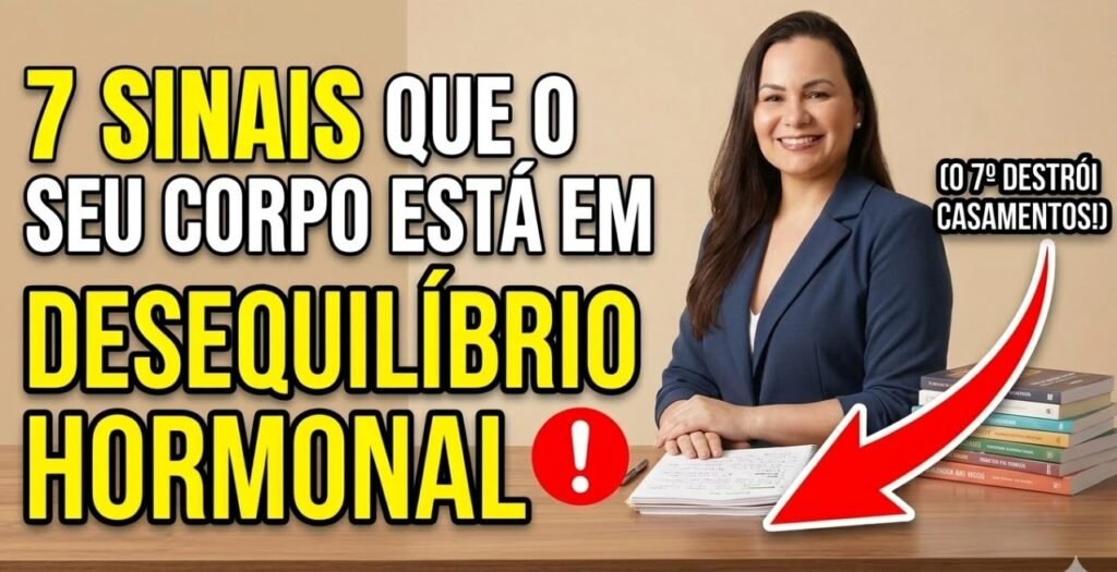 infografico 7 sinas de desquilibrio hormonal canal sinais do corpo feminino belas serafinas.webp