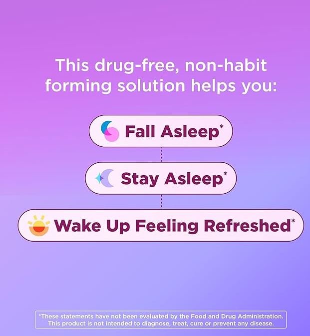 Supplement facts label for OLLY Sleep Gummies, showing Melatonin, L-Theanine, and botanical blend for sleep support.